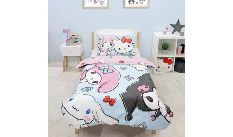 Hello Kitty and Friends Panel Pink Bedding Set - Single