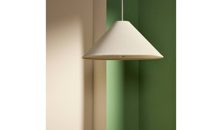 Habitat Oatmeal Cone Taper XL Easy Fit Lampshade - 50cm