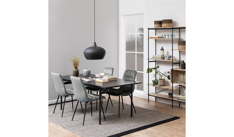 Furniture To Go Angus Wood 8 Seater Dining Table - Black