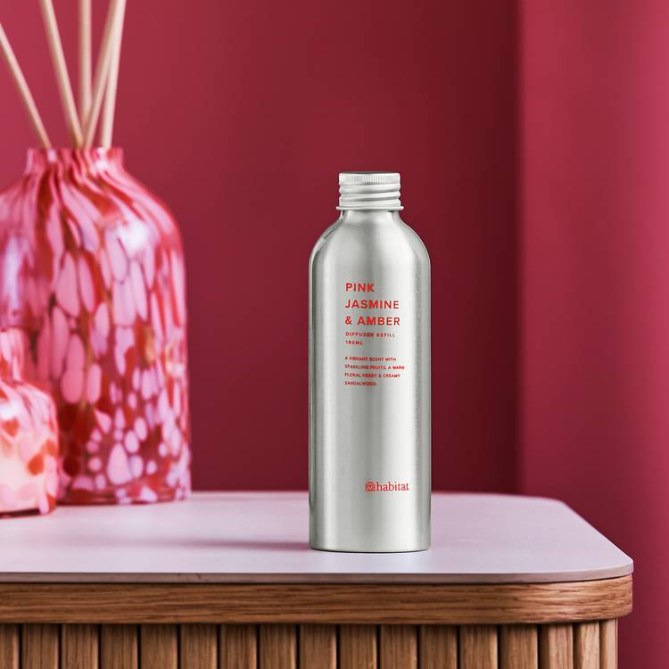 Habitat 180ml Diffuser Refill - Pink Jasmine & Amber 0