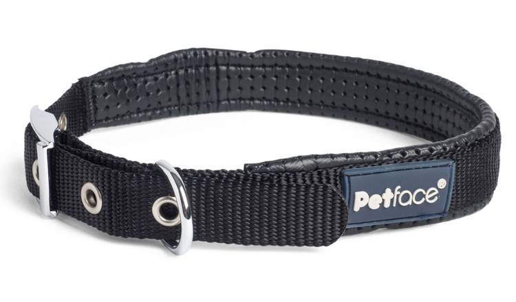 Petface Nylon Dog Medium Collar - Black