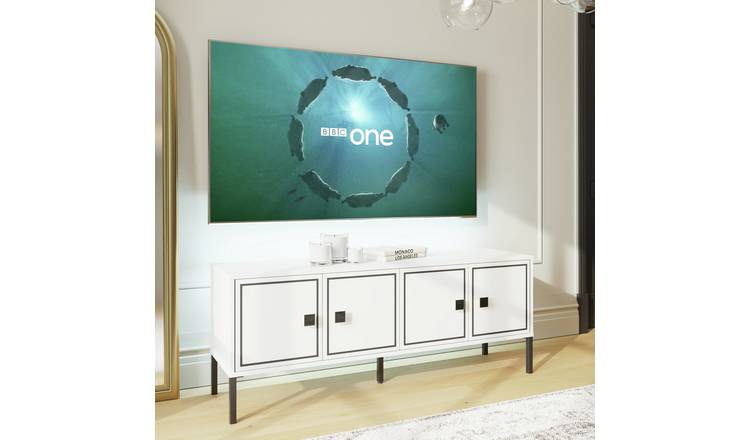 Frank Olsen Mia 4 Door TV Cabinet - White