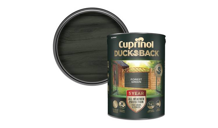 Cuprinol Ducksback Wood Paint - Forest Green - 5L