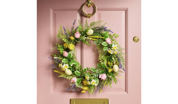 Argos Home Floral and Egg Easter Wreath