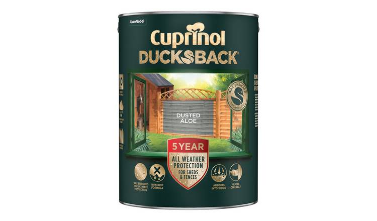 Cuprinol Ducksback Matt Paint Dusted Aloe - 5L