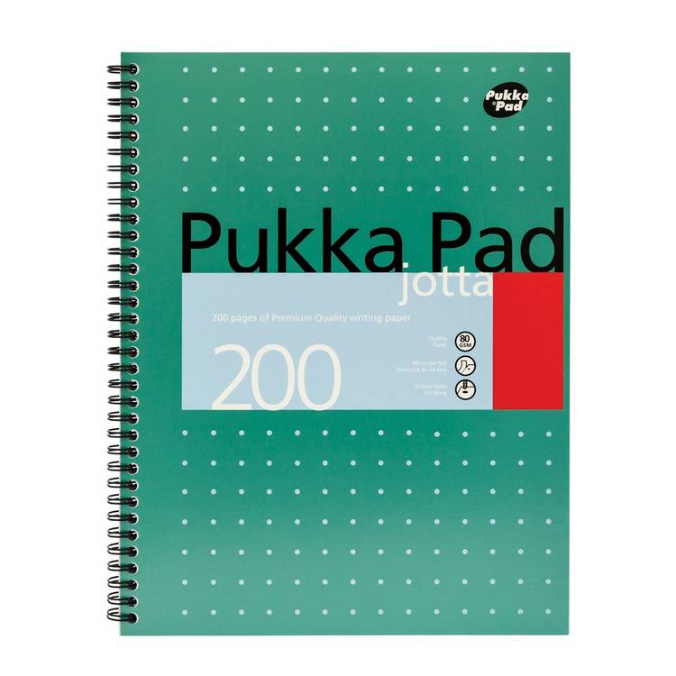 Pukka Pads A4 Metallic Jotta Notepad - Pack of 3 0