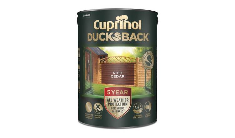 Cuprinol Ducksback Matt Paint Rich Cedar - 5L