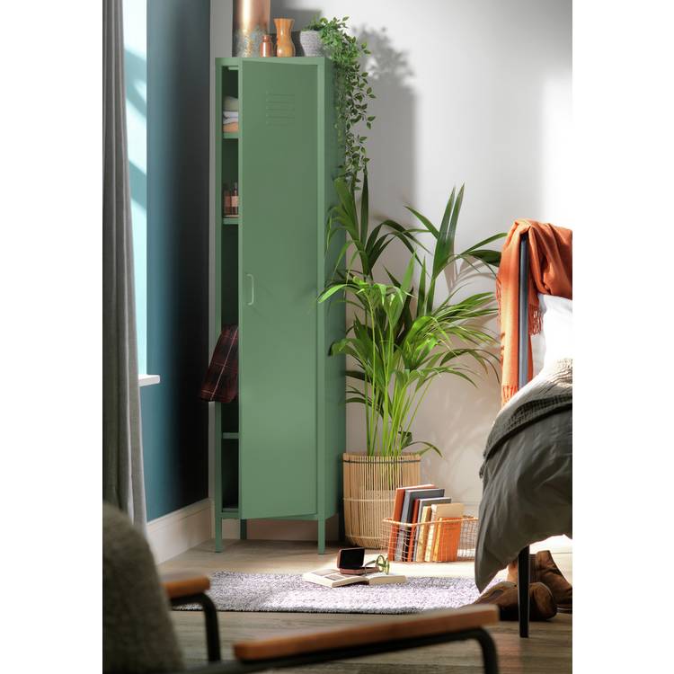 Habitat Stevie Tall 1 Door 4 Shelf Locker - Green 0