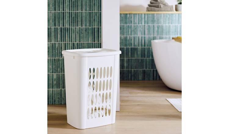 Argos Home 54L Laundry Hamper - White