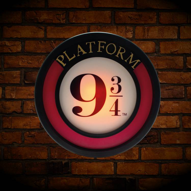 Warner Brothers Harry Potter Platform 9 3/4 Desk Lamp -White 0