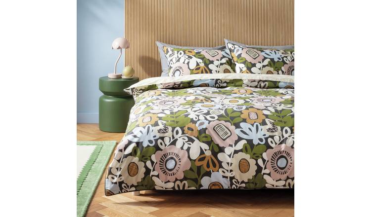Habitat x Scion Kukkia Cotton Bedding Set - King size