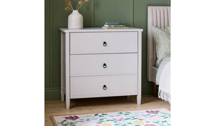 Argos Home Lucie 3 Drawer Chest - Off White