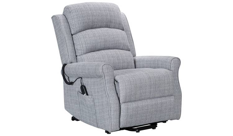 Kyoto Betsy Fabric Twin Motor Recliner Chair - Grey