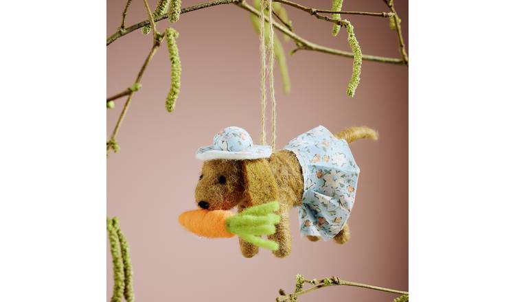 Argos Home Charming Felt Dog Ornament