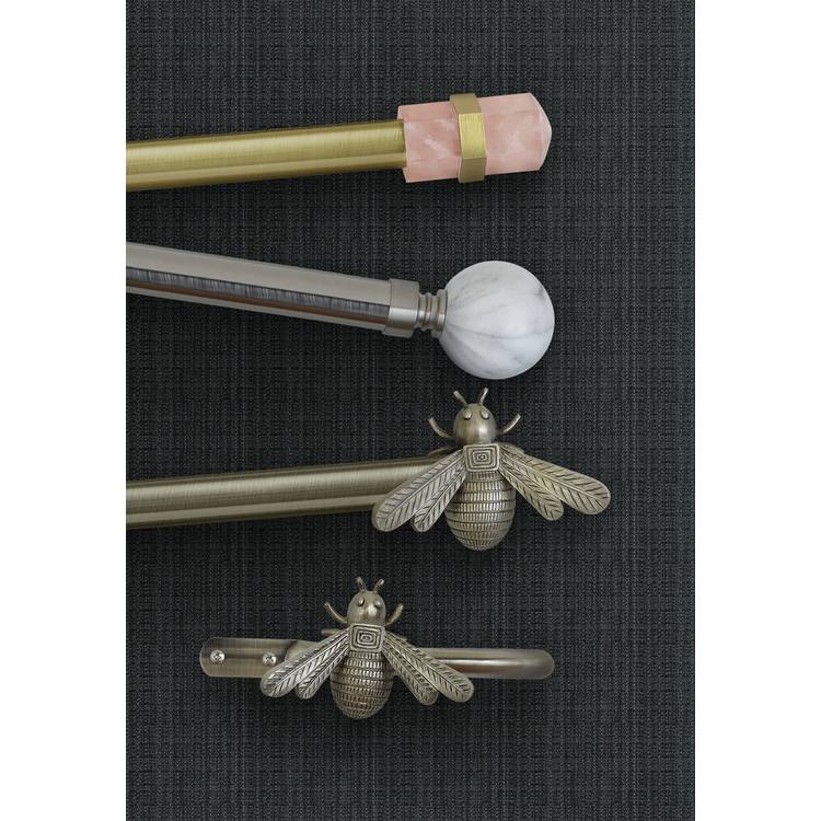 Argos Home Rose Extendable Curtain Pole - 110cm - 300cm 0