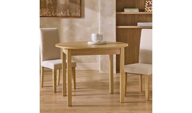 Argos Home Sendi Extend 2-4 Wood Effect Dining Table - Oak