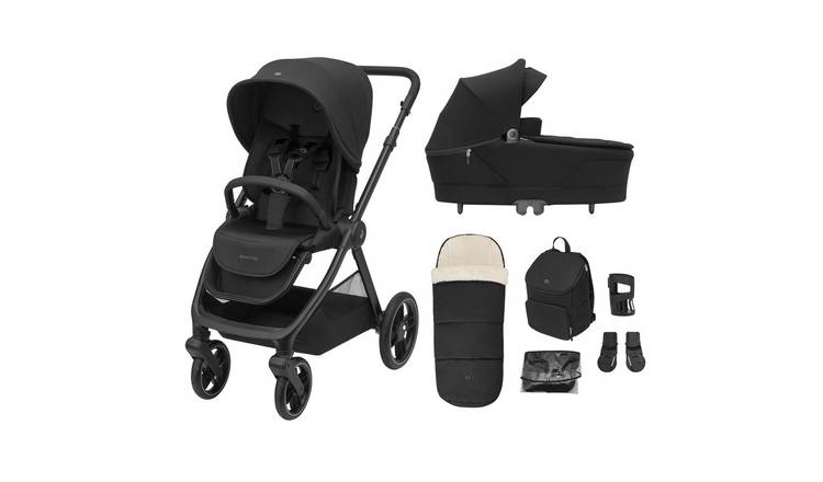 Maxi-Cosi Oxford 7Pic Essentials Bundle Travel Systems Black