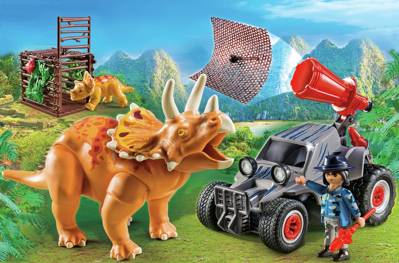 Playmobil 9434 Dinos Enemy Quad with Triceratops Review