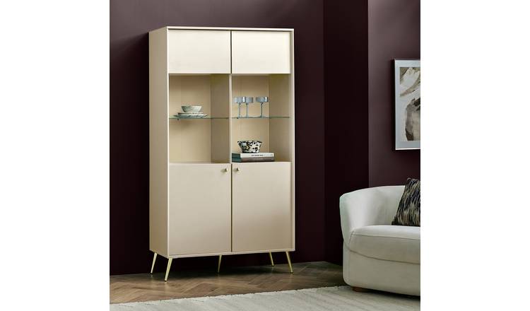 Argos Home Macie Display Cabinet - Natural