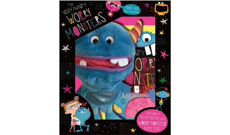 Worry Monster Plush Toy and Story Book Set