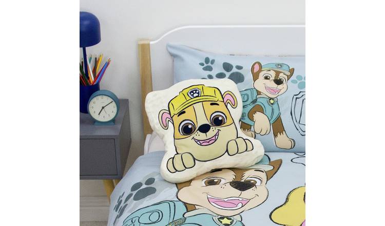 Paw Patrol Sketchy Shaped Kids Cushion - White - 35x35cm
