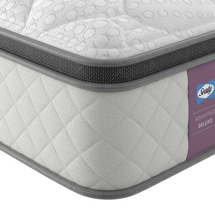 Sealy Deluxe Hybrid Medium Firm Mattress - Superking 0