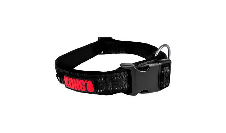 Kong 25mm Adjustable Nylon Dog Collar - Black