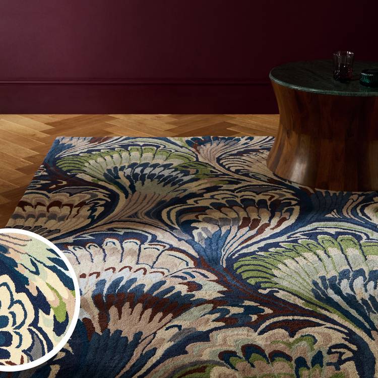 Habitat Luxe Marble Wool Cut Pile Rug - 160x230cm 0