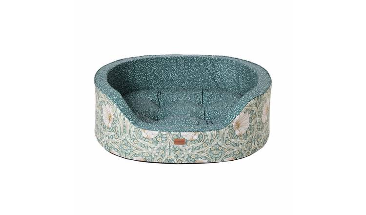 Morris & Co Pimpernel and Lily Leaf Oval Bed - Large