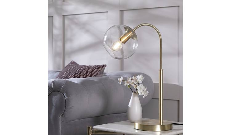 Habitat Coleman Metal Table Lamp - Brass