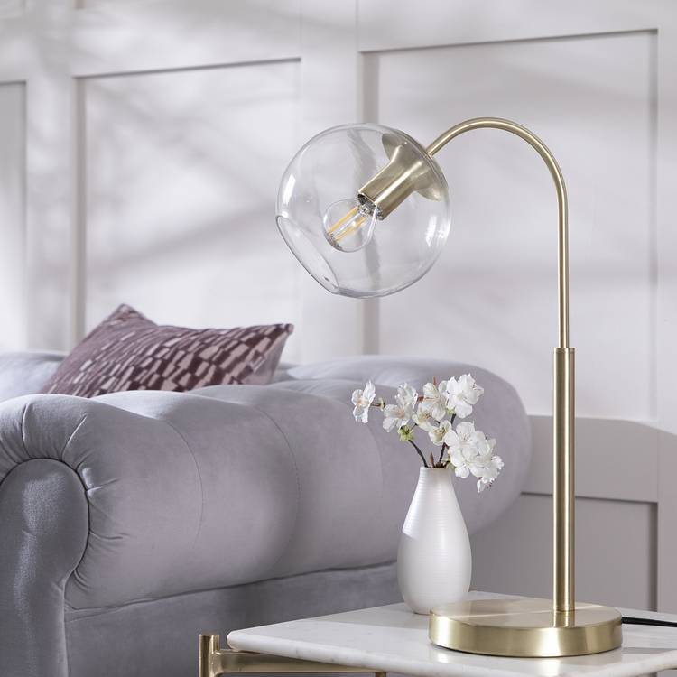 Habitat Coleman Metal Table Lamp - Brass 0