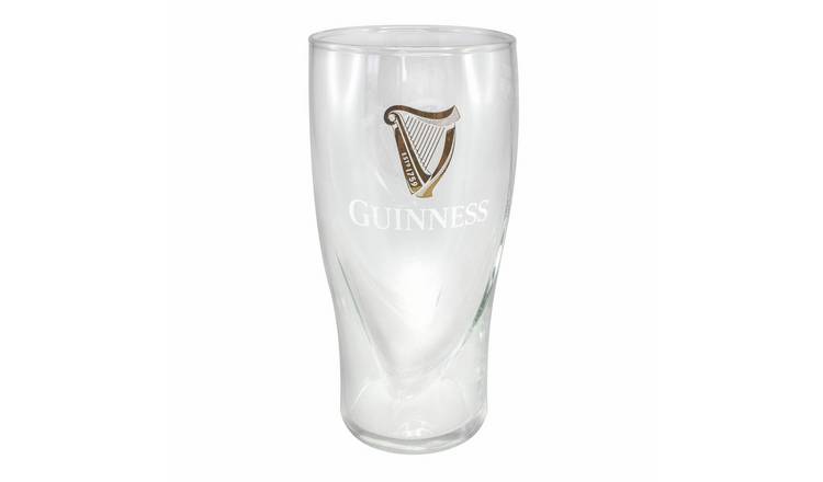 Guinness Embossed Pint Beer Glass Set - Pack of 2