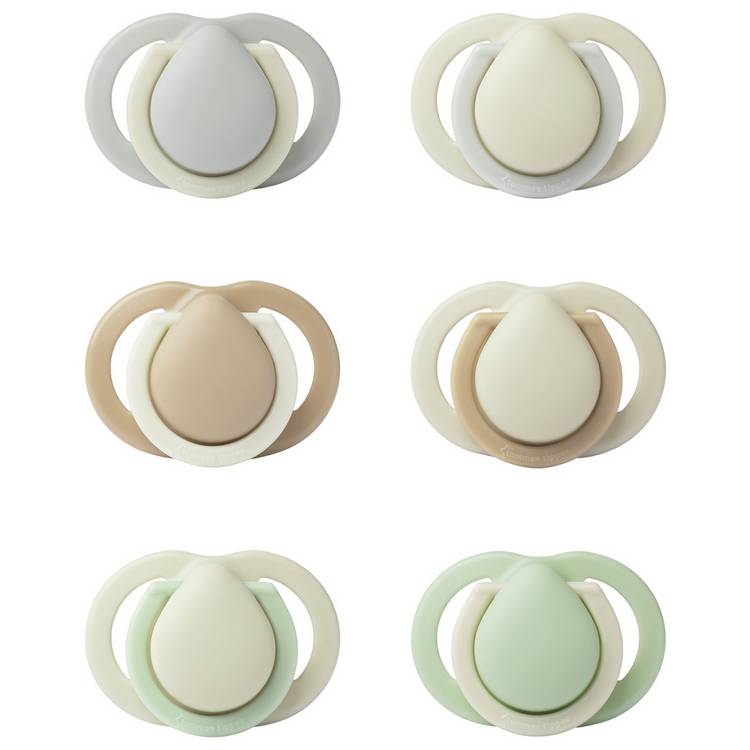 Tommee Tippee Newborn Dummies 0-2 Months 6 Pack 0