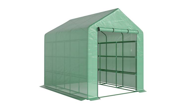 Outsunny Walk-in Greenhouse – Green