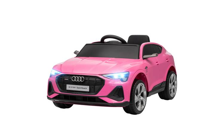 HOMCOM Audi E tron 12V 3 to 5 Years Parental Remote Electric Ride on Car – Pink