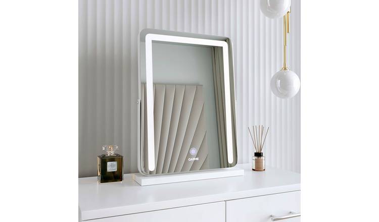 CARME Home Mia Frameless Touch Sensor LED Mirror With Lights - White
