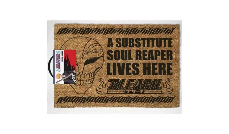 Bleach Soul Reaper Graphic Adult Unisex Coir Door Mat - Brown