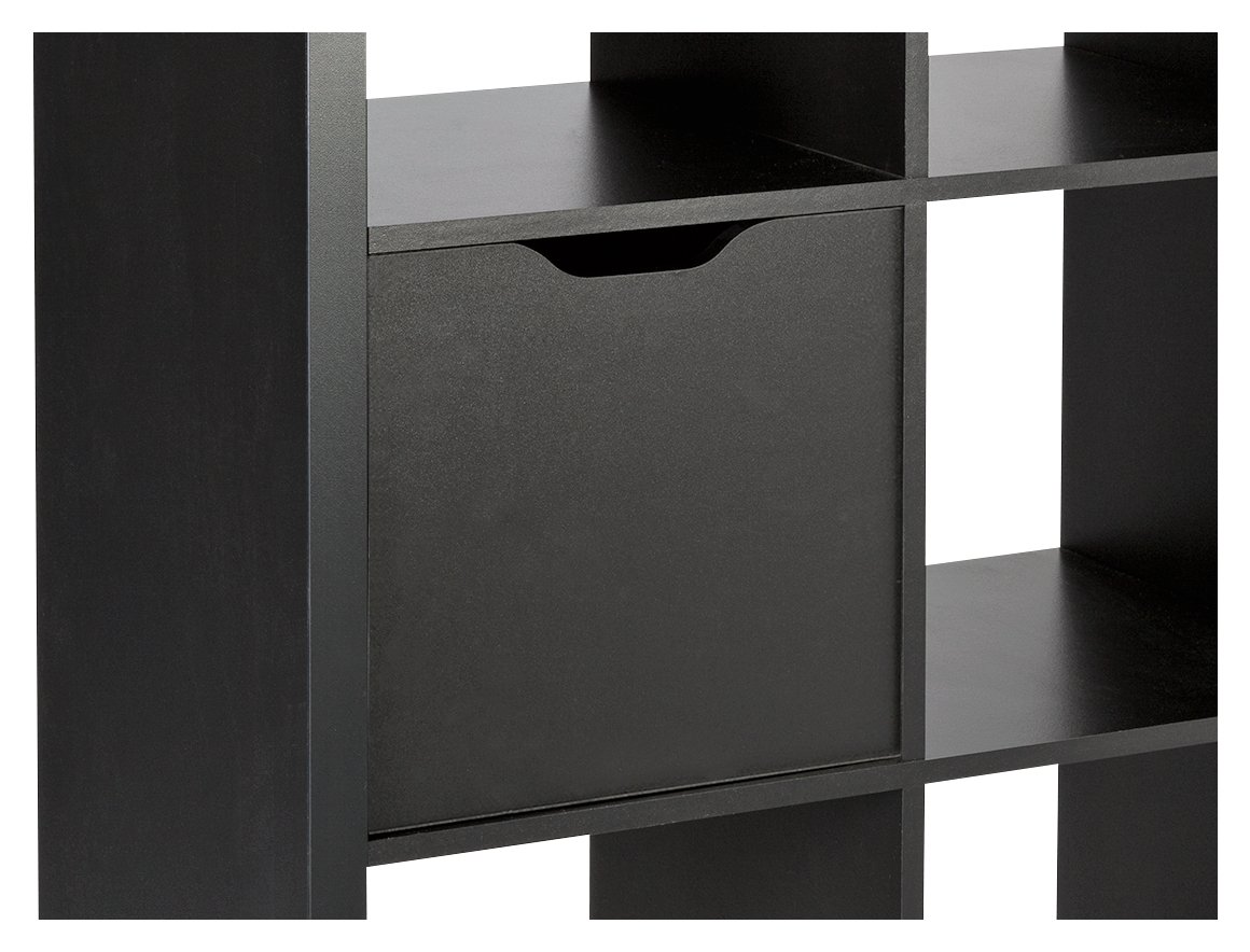 Habitat Squares Plus Storage Cupboard Door - Black