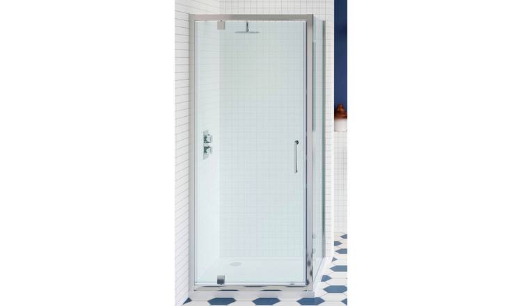 Buy Lavari 800mm Temper Glass Pivot Shower Door Enclosure