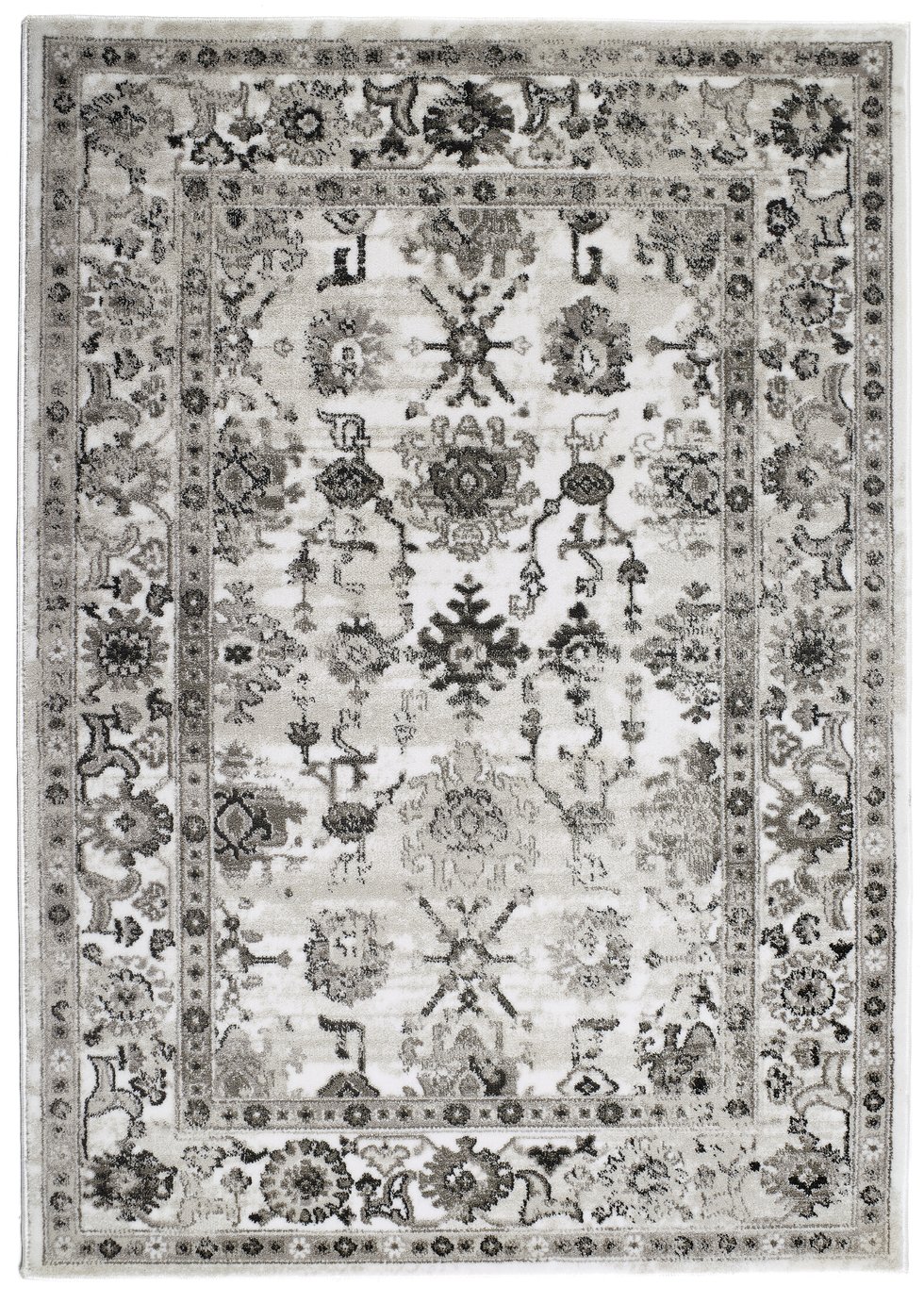 Origins Anatolia Traditional Short Pile Rug -120x170cm -Grey