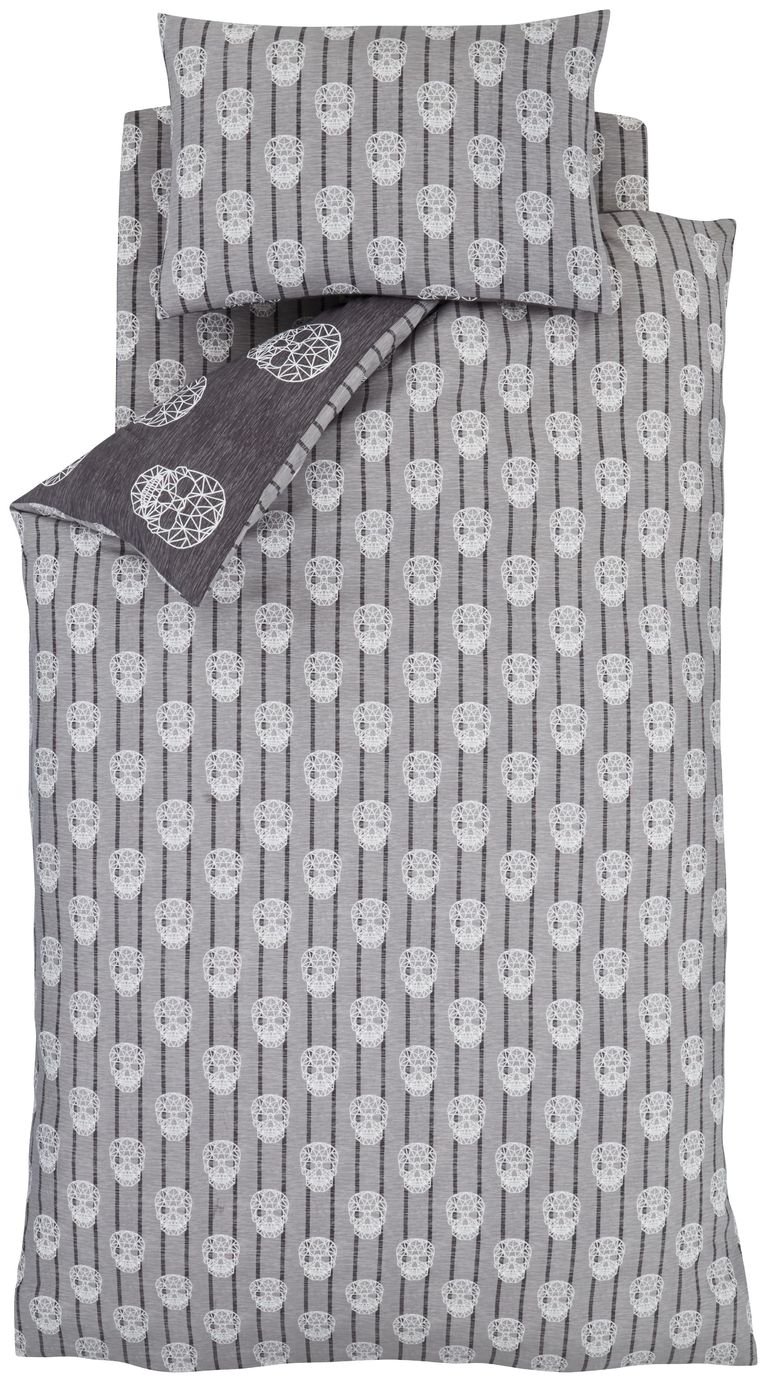 Catherine Lansfield Grey Skulls Bedding Set ‚Äì Single review