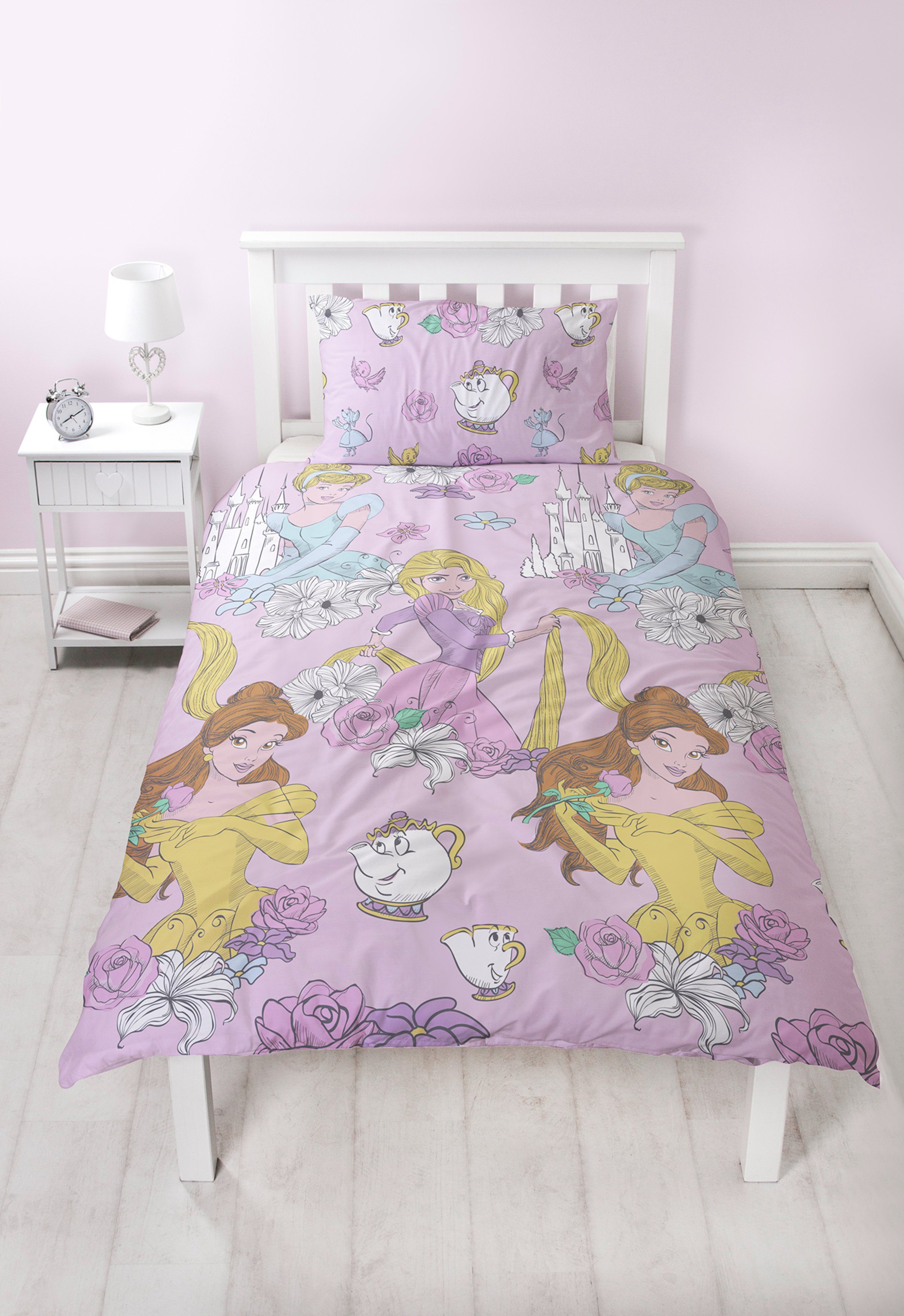 Disney Princess Flowers Bedding Set - Single