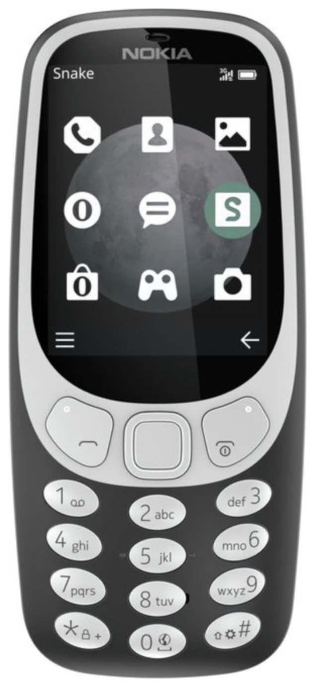 SIM Free Nokia 3310 Mobile Phone - Charcoal