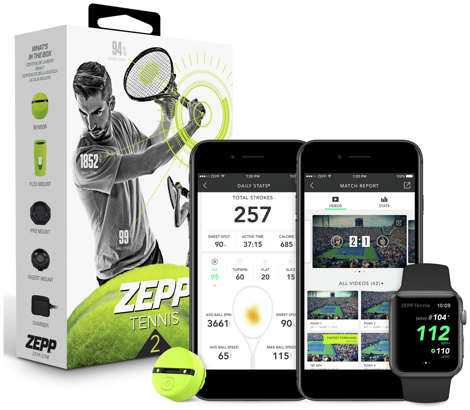 Zepp 2 Tennis Swing Analyser