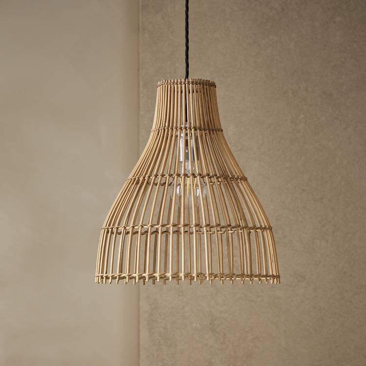 Habitat Camillo Natural Bamboo Midi Lampshade - 30cm 0
