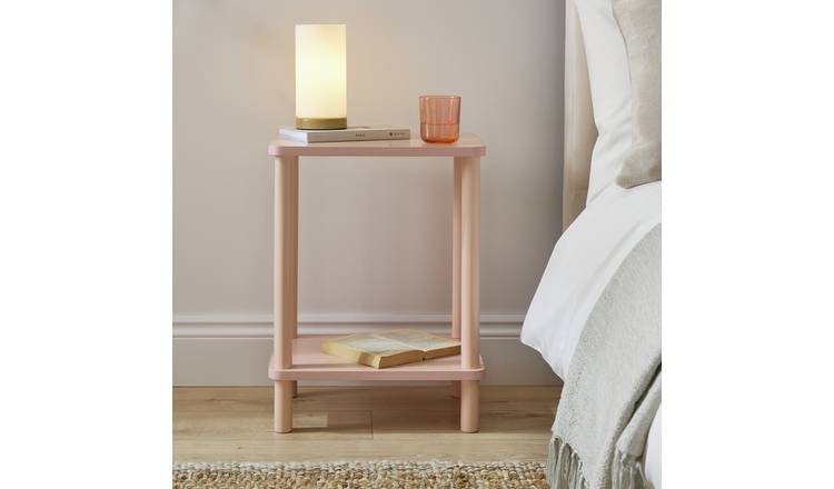 Argos Home Andrea Set of Bedside Table - Pink
