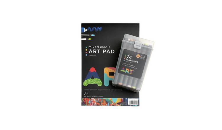 ArtSpace 24 Pieces Dual Tip Marker Set