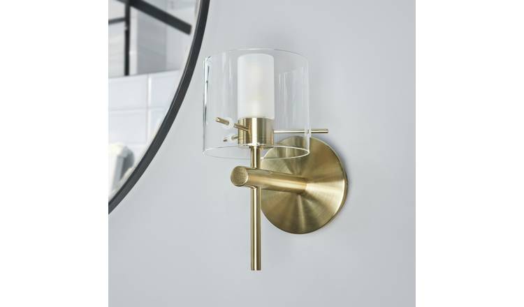 Spa Gene Cylinder Brass LED Wall Light - Gold