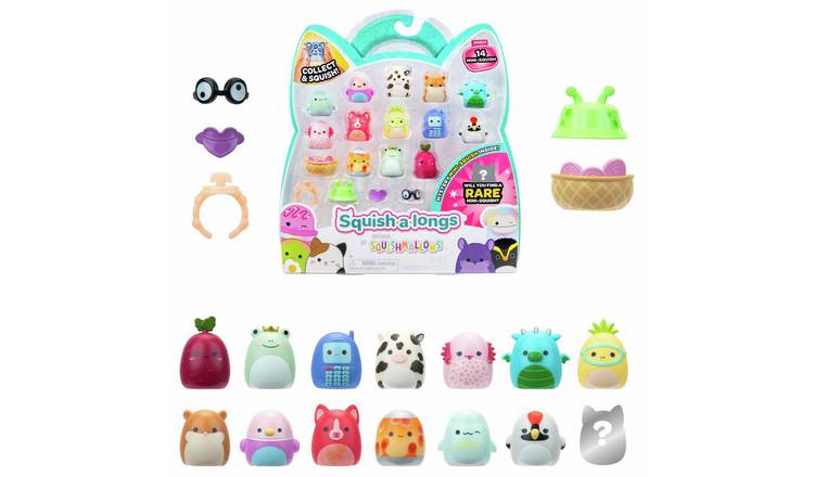 Squish-a-longs Pack of 14 Collectible Figures
