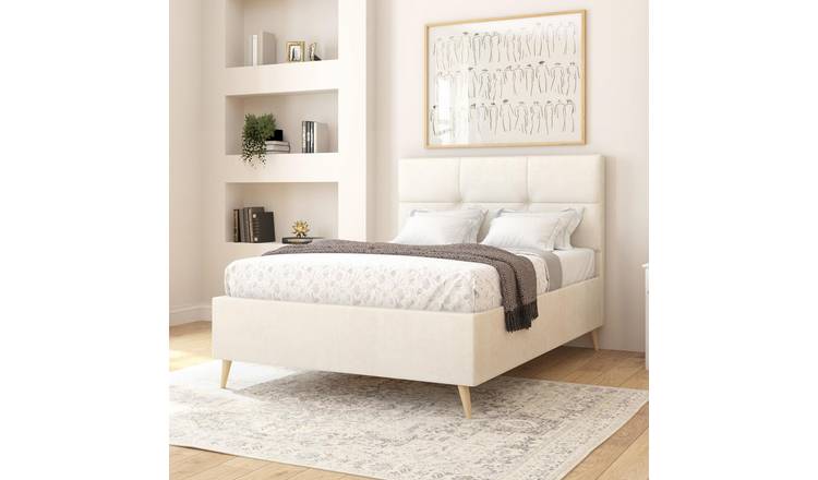 Aspire Caine Superking Bed Frame - Cream